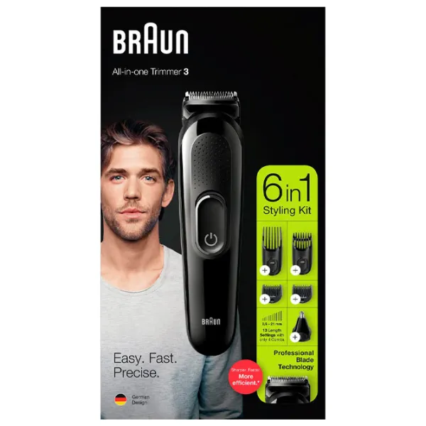 Trimmer facial Braun MGK3220 Black photo 5