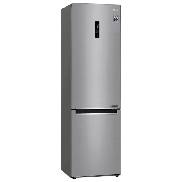 Frigider LG GA-B509MMQZ cu congelator jos 384 l / 203 cm / Inox photo 2