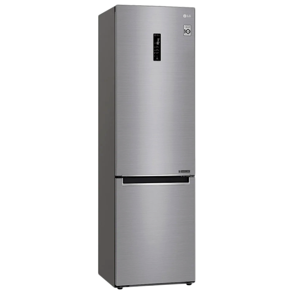 Frigider LG GA-B509MMQZ cu congelator jos 384 l / 203 cm / Inox photo 2