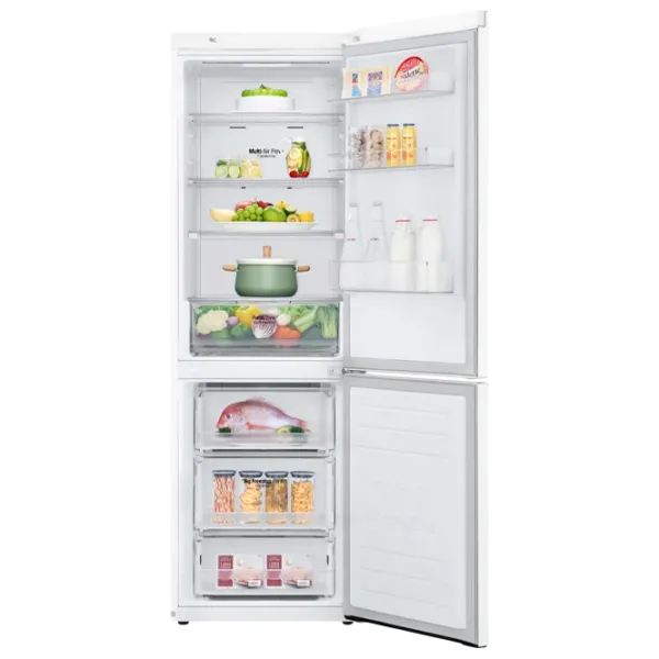 Frigider LG GA-B459MQQZ cu congelator jos 374 l / 186 cm / White photo 5