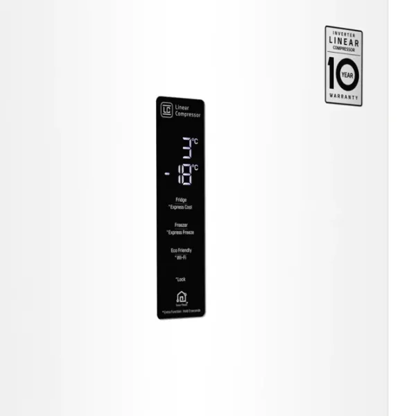 Frigider LG GA-B459MQQZ cu congelator jos 374 l / 186 cm / White photo 6
