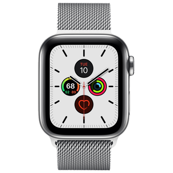 Умные часы Apple Watch Series 5 1.78"/ MWVE2/ Milanese Loop Серебристый photo 2 Умные часы Apple Watch Series 5 1.78"/ MWVE2/ Milanese Loop Серебристый photo 2