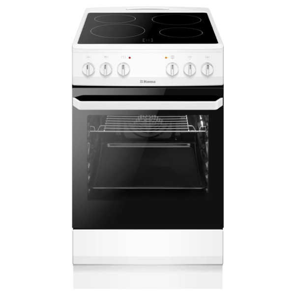 Aragaz Hansa FCCW580009 Electrică/ White/ Black photo 2 Aragaz Hansa FCCW580009 Electrică/ White/ Black photo 2