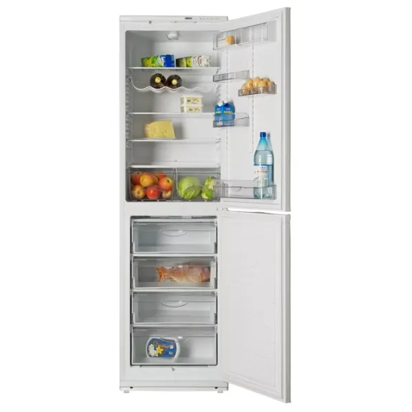 Frigider Atlant XM-6025-100 cu congelator jos 364 l / 205 cm / White photo 5