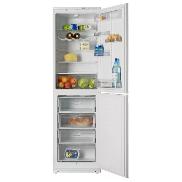 Frigider Atlant XM-6025-100 cu congelator jos 364 l / 205 cm / White photo 5