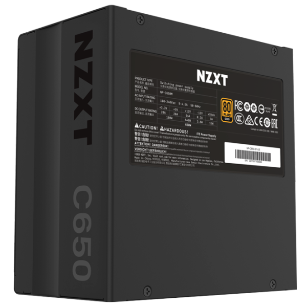 Блок питания NZXT C650 80+ Gold/ 650 Вт photo 4