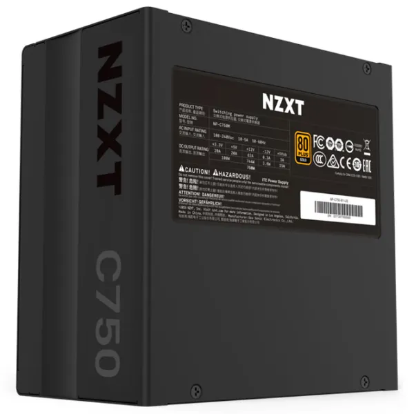 Блок питания NZXT C750 80+ Gold/ 750 Вт photo 2