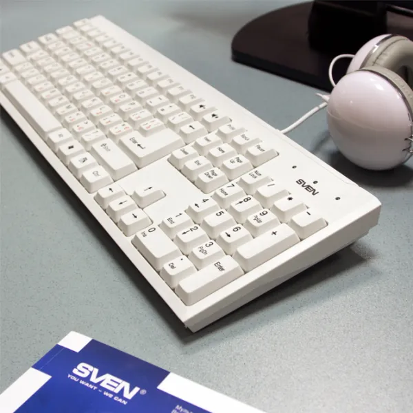Tastatură Sven Standard 303 Cu fir/ White photo 5