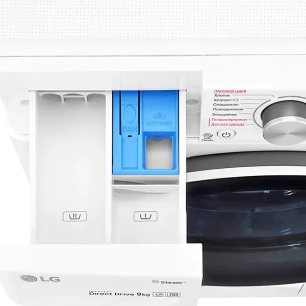 Стиральная машина LG F4V5VS0W Direct Drive/AI DD/Steam/LG ThinQ/9 кг/Белый photo 10