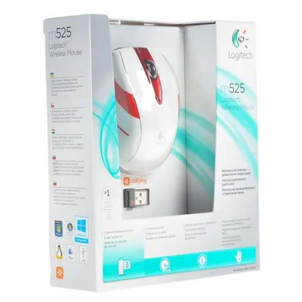 Mouse Logitech M525 White photo 6