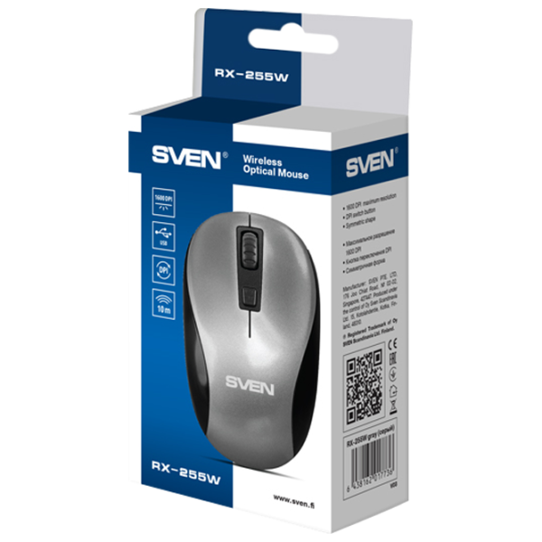 Mouse Sven RX-255W USB/ Gray photo 6