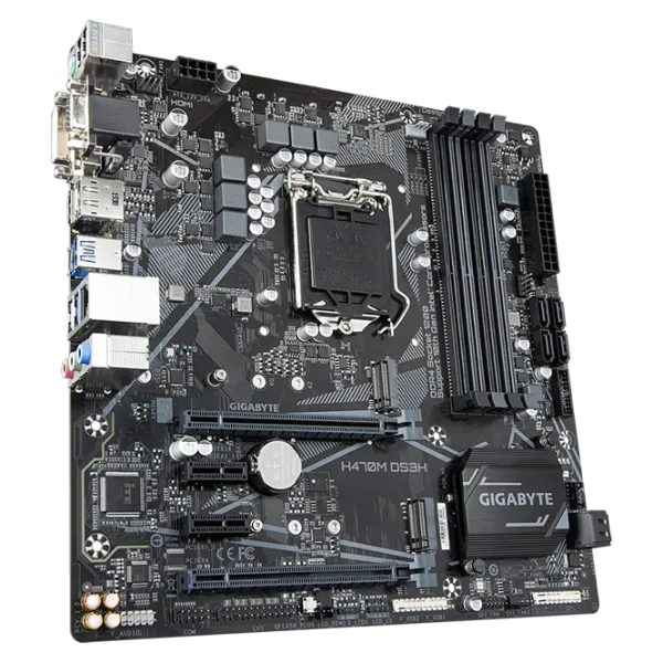 Материнская плата Gigabyte H470M DS3H 1.0 Игровая/ mATX/ Intel H470 photo 2