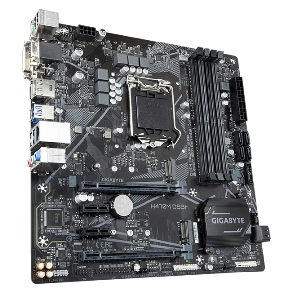 Материнская плата Gigabyte H470M DS3H 1.0 Игровая/ mATX/ Intel H470 photo 2