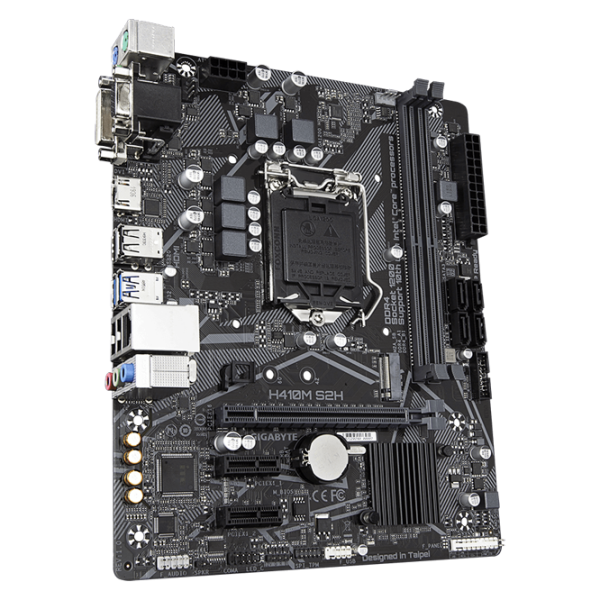 Placă de bază Gigabyte H410M S2H 1.0 Gaming/ mATX/ Intel H410 photo 2