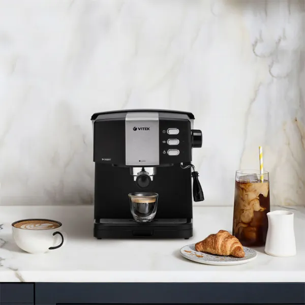 Espressor Vitek VT-1523 Рожковая / 1.5 л / Черный photo 5