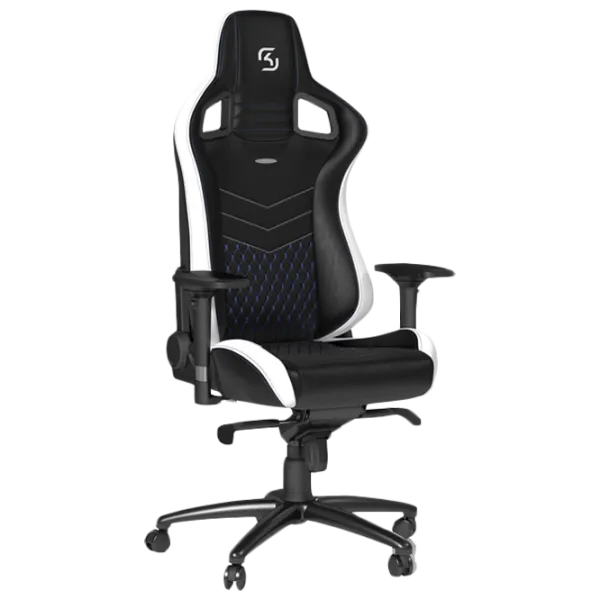 Scaun Gaming NOBLECHAIRS EPIC Series SK Gaming White Black photo 2
