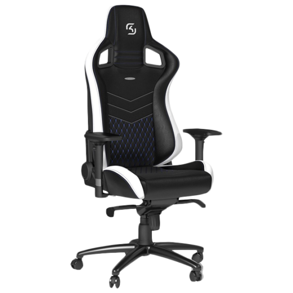 Scaun Gaming NOBLECHAIRS EPIC Series SK Gaming White Black photo 2