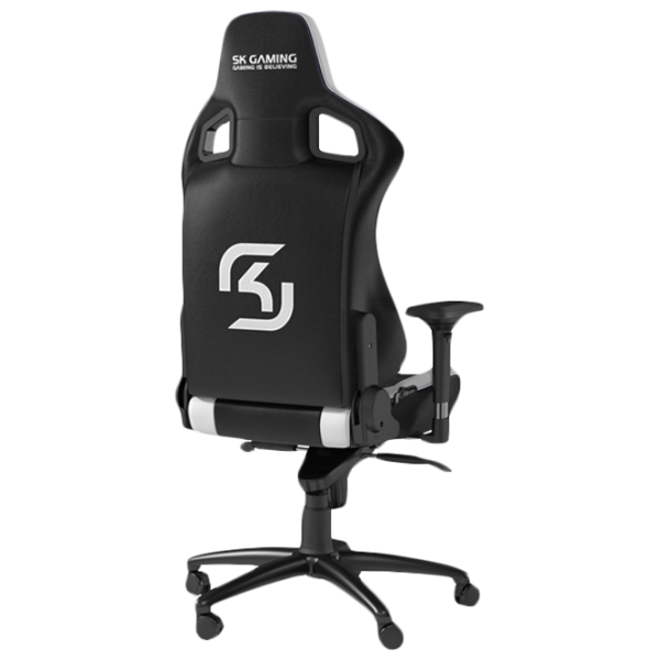 Scaun Gaming NOBLECHAIRS EPIC Series SK Gaming White Black photo 3
