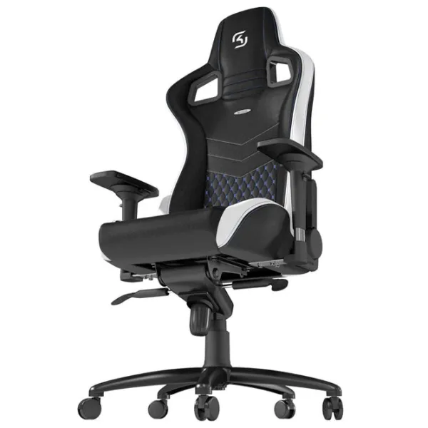 Scaun Gaming NOBLECHAIRS EPIC Series SK Gaming White Black photo 4