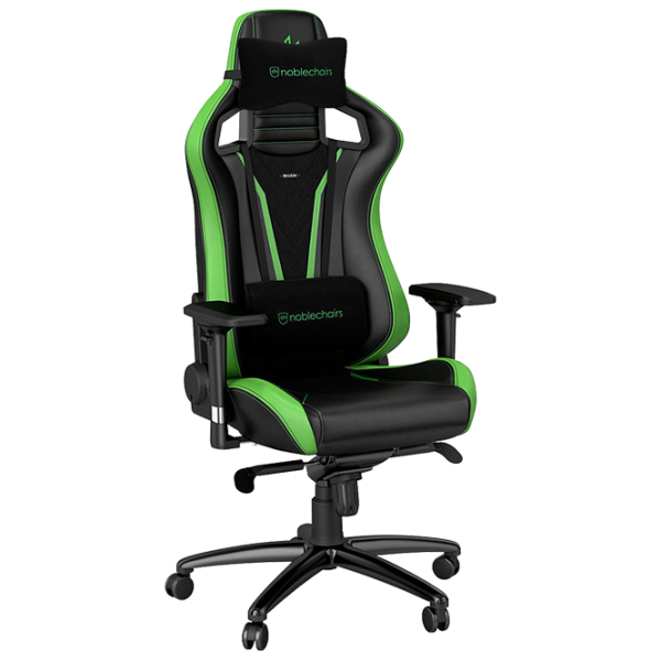 Scaun Gaming NOBLECHAIRS EPIC Sprout Edition Green Black photo 2
