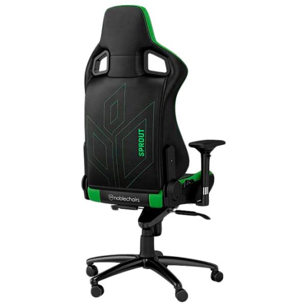 Scaun Gaming NOBLECHAIRS EPIC Sprout Edition Green Black photo 4