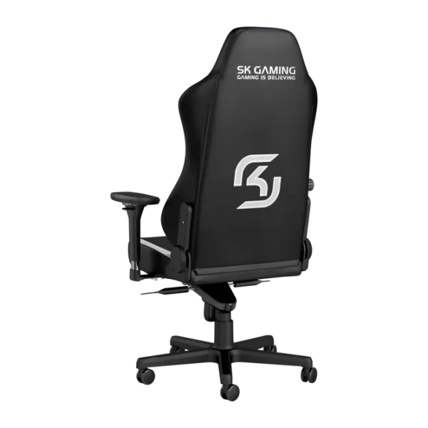 Scaun Gaming NOBLECHAIRS HERO SK Edition White Black photo 4