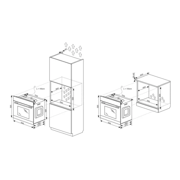Cuptor încorporabil Hansa BOES69422 3100 W/ Black photo 3