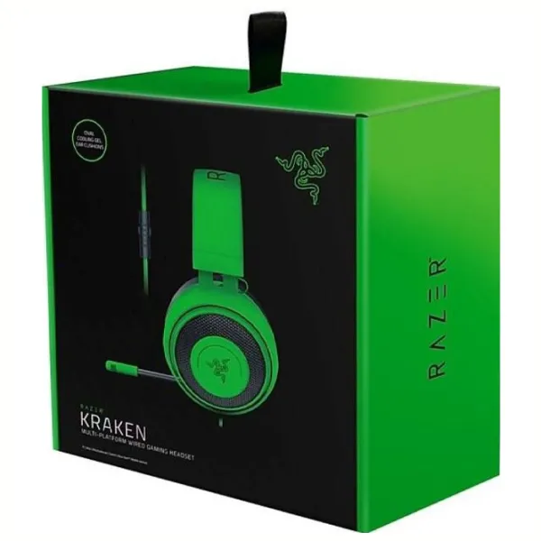 Căști Razer Kraken Green Cu fir/ Gaming photo 5