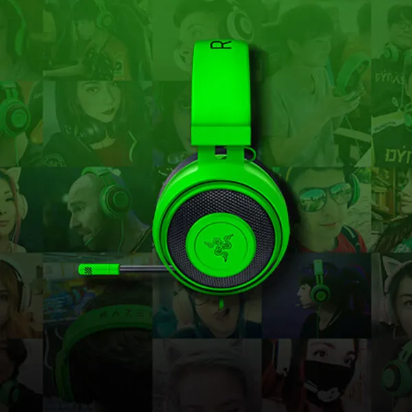 Căști Razer Kraken Green Cu fir/ Gaming photo 6