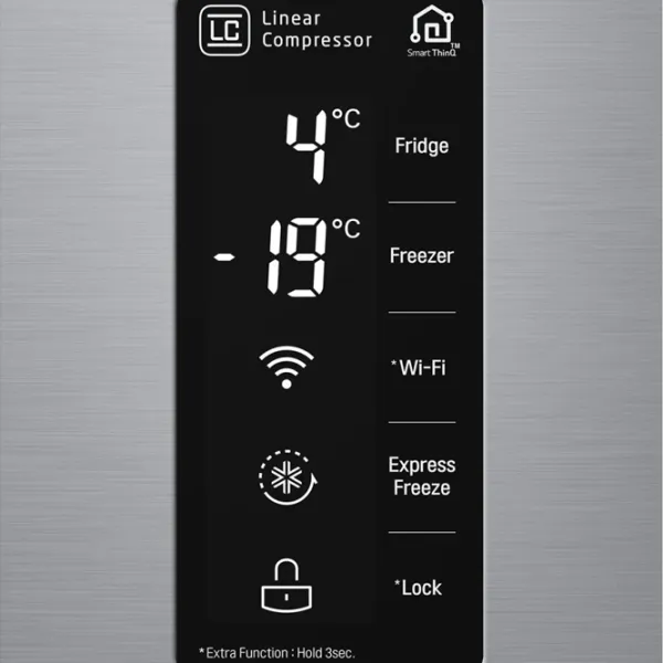 Frigider LG GC-B247SMDC Side by Side 626 l / 179 cm / Inox photo 6