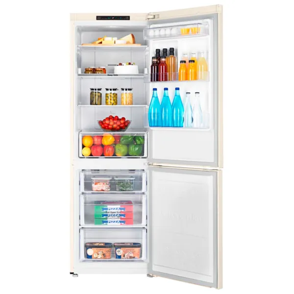 Frigider Samsung RB33J3000EL/UA cu congelator jos 328 l / 185 cm / Beige photo 5