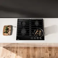 Plită încorporabilă pe gaz Hansa BHGS630301 Black photo 5