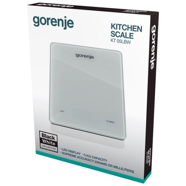 Cântar de bucătărie Gorenje KT05LBW White photo 2