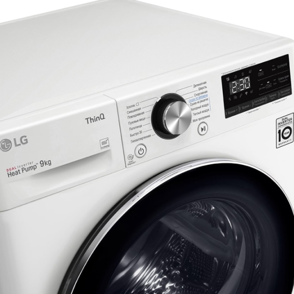 Сушильная машина LG DC90V9V9W 9 кг/ Белый photo 6