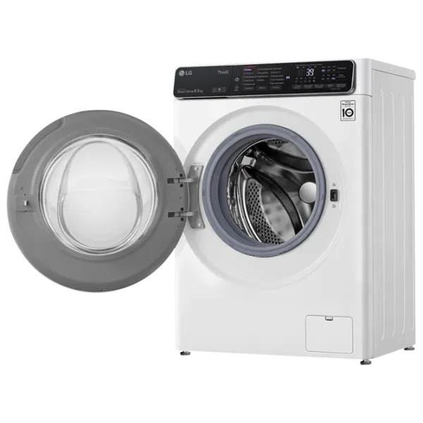 Стиральная машина LG F2T9GW9W Direct Drive/AI DD/Steam/TurboWash360/8.5 кг/Белый photo 6 Стиральная машина LG F2T9GW9W Direct Drive/AI DD/Steam/TurboWash360/8.5 кг/Белый photo 6