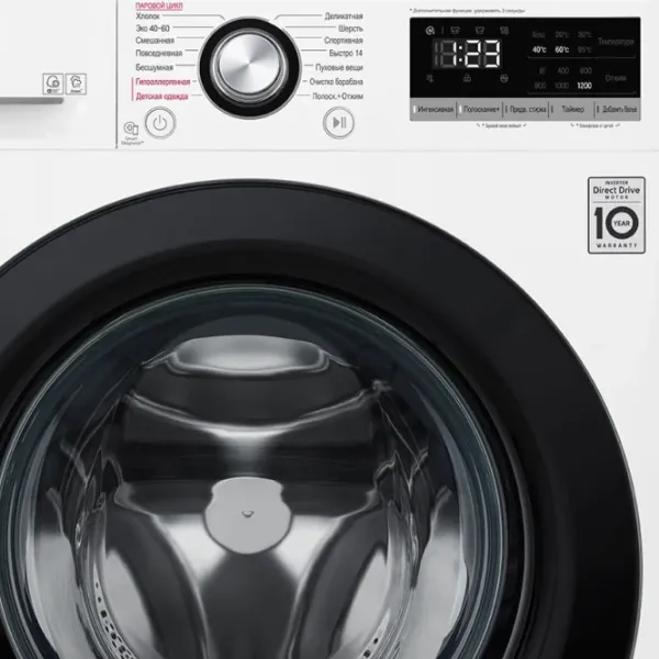 Mașină de spălat LG F2V3GS6W Direct Drive/AI DD/Steam/TurboWash/8.5 kg/White photo 10