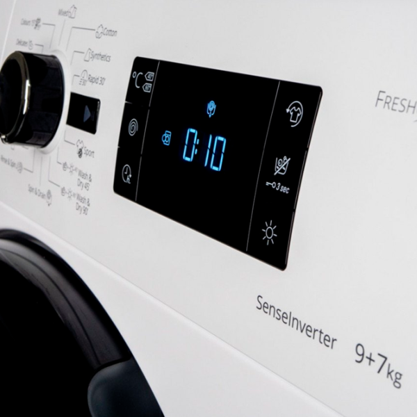 Стиральная машина с сушкой Whirlpool FWDG97168B EU 9/6 9 кг / 1600 об/мин / Белый photo 4