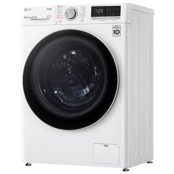 Стиральная машина с сушкой LG F4V5TG0W Direct Drive/AI DD/Steam/LG ThinQ/8 кг/Белый photo 3