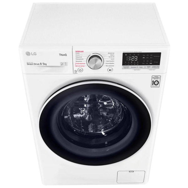 Стиральная машина с сушкой LG F4V5TG0W Direct Drive/AI DD/Steam/LG ThinQ/8 кг/Белый photo 6