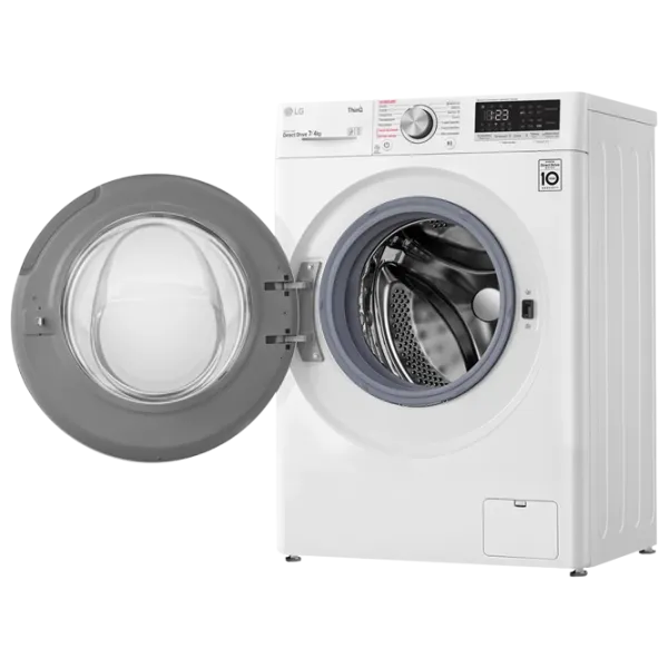 Стиральная машина с сушкой LG F2V5HG0W Direct Drive/AI DD/Steam/LG ThinQ/7 кг/Белый photo 7 Стиральная машина с сушкой LG F2V5HG0W Direct Drive/AI DD/Steam/LG ThinQ/7 кг/Белый photo 7