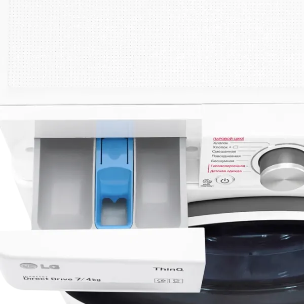 Стиральная машина с сушкой LG F2V5HG0W Direct Drive/AI DD/Steam/LG ThinQ/7 кг/Белый photo 10 Стиральная машина с сушкой LG F2V5HG0W Direct Drive/AI DD/Steam/LG ThinQ/7 кг/Белый photo 10
