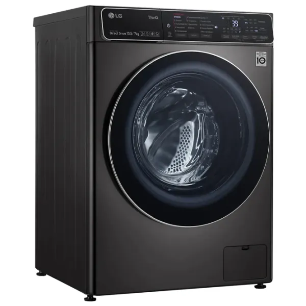 Mașină de spălat cu uscător LG F4T9RC9P Direct Drive/AI DD/Steam/TurboWash360/10.5 kg/Platinum photo 2