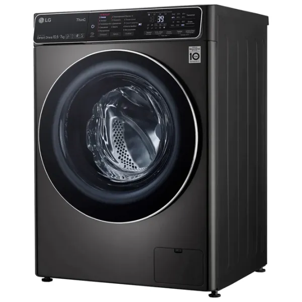 Mașină de spălat cu uscător LG F4T9RC9P Direct Drive/AI DD/Steam/TurboWash360/10.5 kg/Platinum photo 3