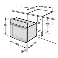 Cuptor încorporabil Hansa BOEI697220 3600 W/ Inox photo 10