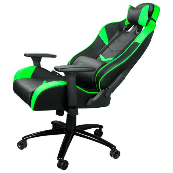 Игровое кресло Gamemax GCR08 Черный Зелёный photo 4 Игровое кресло Gamemax GCR08 Черный Зелёный photo 4