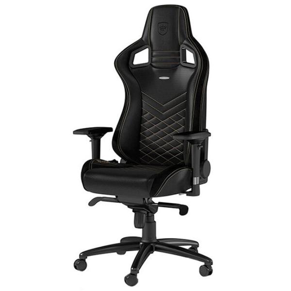 Scaun Gaming NOBLECHAIRS HERO Black Gold photo 3