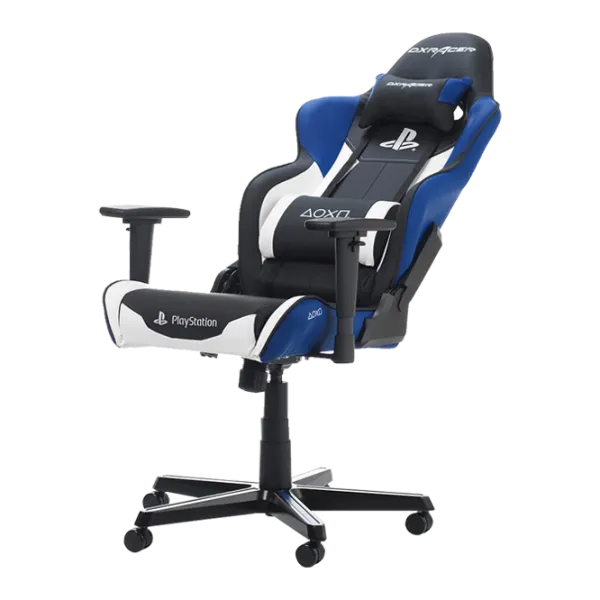 Scaun Gaming DXRacer Racing PlayStation GC-R90-INWZ1 Black Blue photo 3