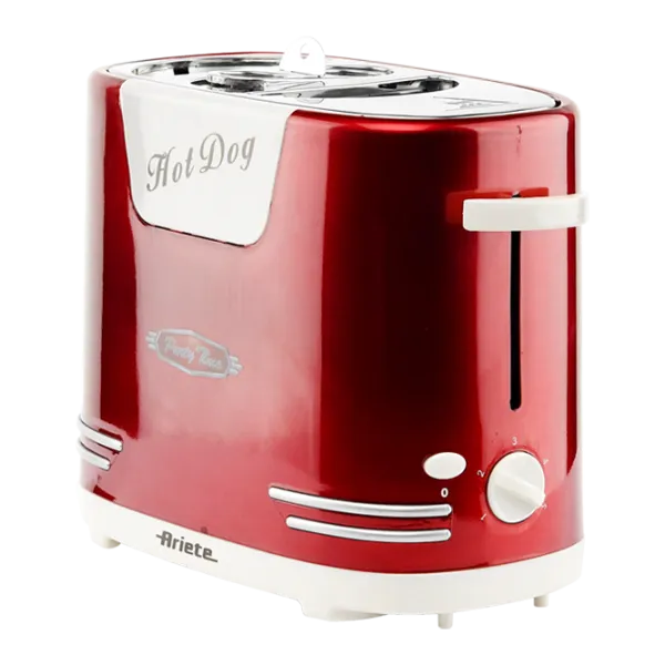 Toster Ariete 186 HotDog PARTY TIME Mecanic/ 650 W/ Red photo 2