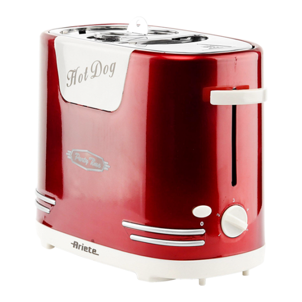 Toster Ariete 186 HotDog PARTY TIME Mecanic/ 650 W/ Red photo 2