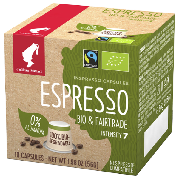 Cafea Julius Meinl Espresso BIO & FAIRTRADE Capsule/ Nespresso/ 10 capsule photo 2